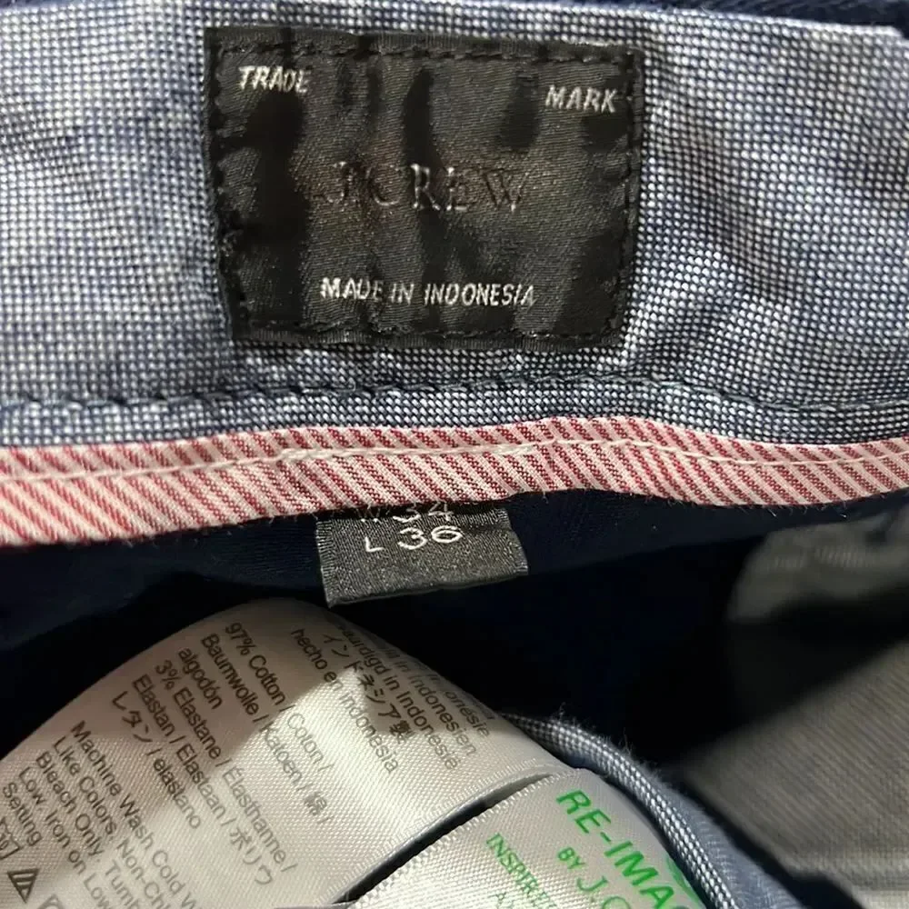 J. Crew 770™ Straight-fit stretch chino pant in Navy Blue NWT and NWOT